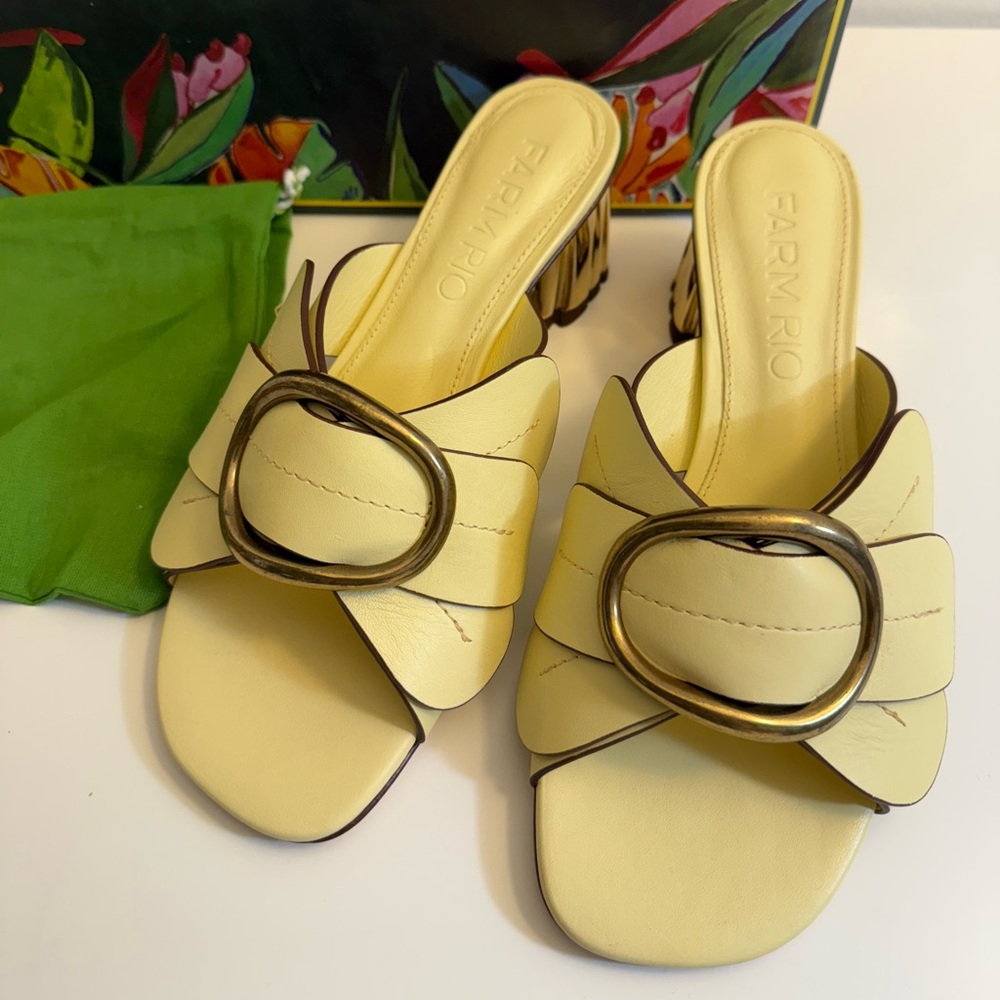 New-Farm Rio
Banana Yellow Daisy Heeled Mule - Picture 4 of 16